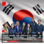Cajicá recibe con orgullo a Luna, su primera voluntaria coreana del programa “Amigos por el Mundo”