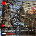 Alcaldía de Cajicá inicia la subterranización del cableado en el Parque Principal